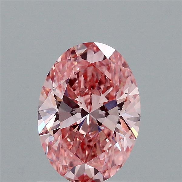 1.08 Ct. Fancy Vivid Pink Oval Lab Grown Diamond