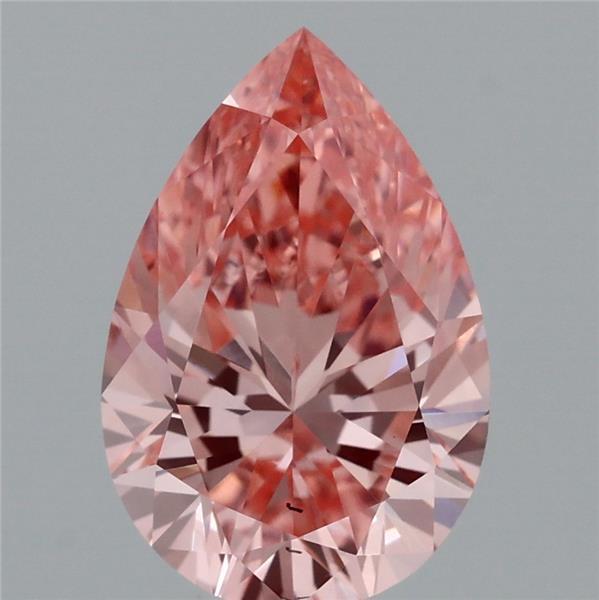 1.62 Ct. Fancy Vivid Pink Pear Lab Grown Diamond
