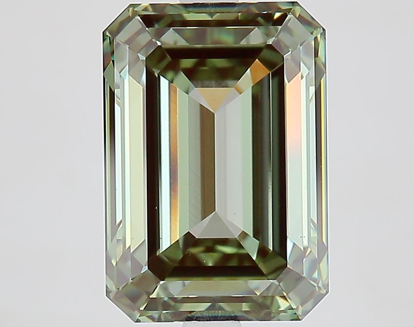 5.53 Ct. Fancy Intense Green Emerald Lab Grown Diamond