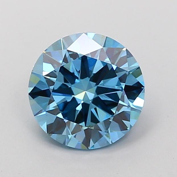1.70 Ct. Fancy Vivid Blue Round Lab Grown Diamond