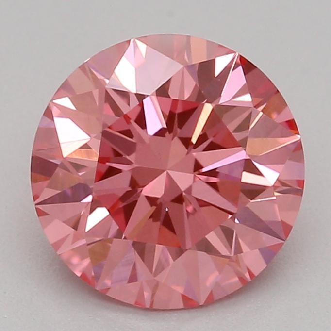 1.04 Ct. Fancy Vivid Pink Round Lab Grown Diamond