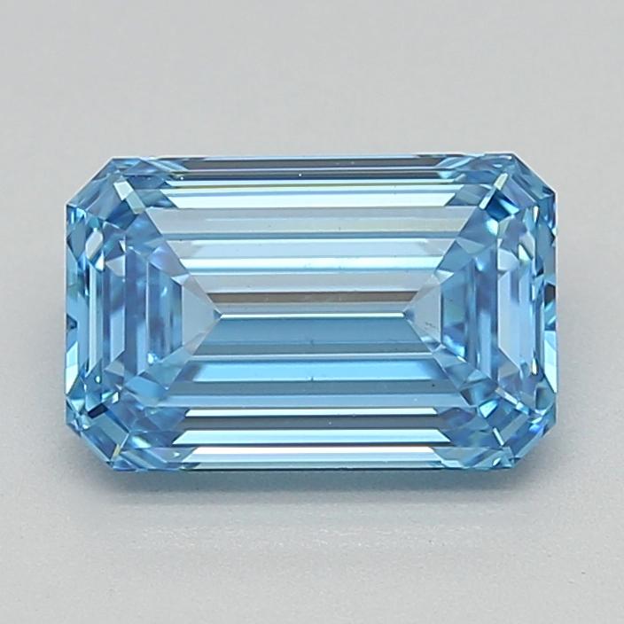 1.53 Ct. Fancy Vivid  Blue Emerald Lab Grown Diamond