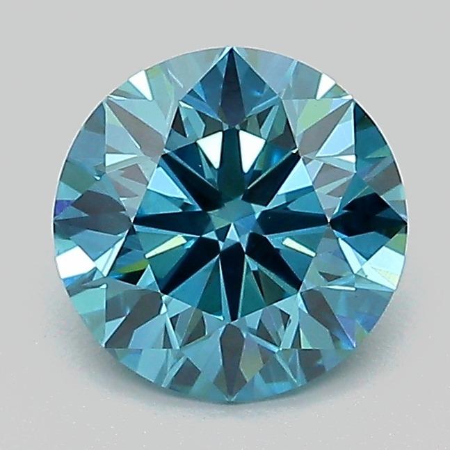1.39 Ct. Fancy Vivid Blue Round Lab Grown Diamond