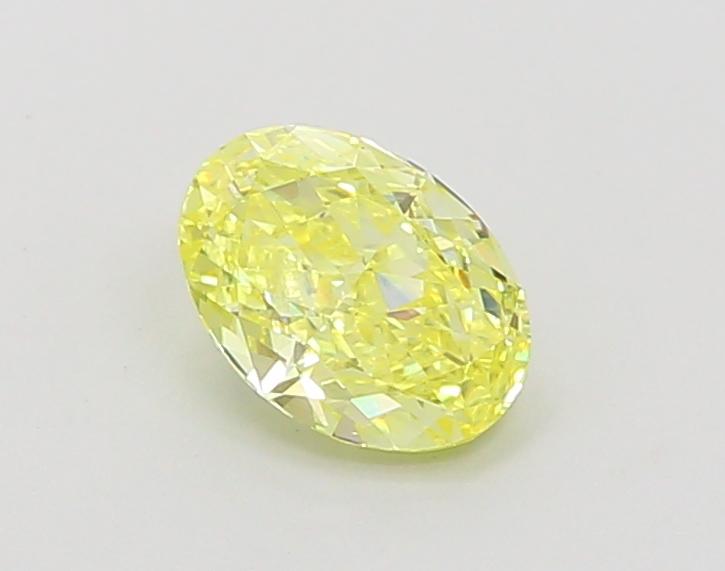 1.02 Ct. Fancy Intense  Yellow Oval Lab Grown Diamond