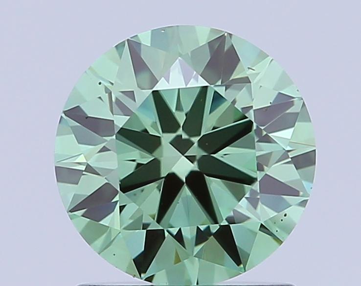 1.25 Ct. Fancy Vivid Green Round Lab Grown Diamond