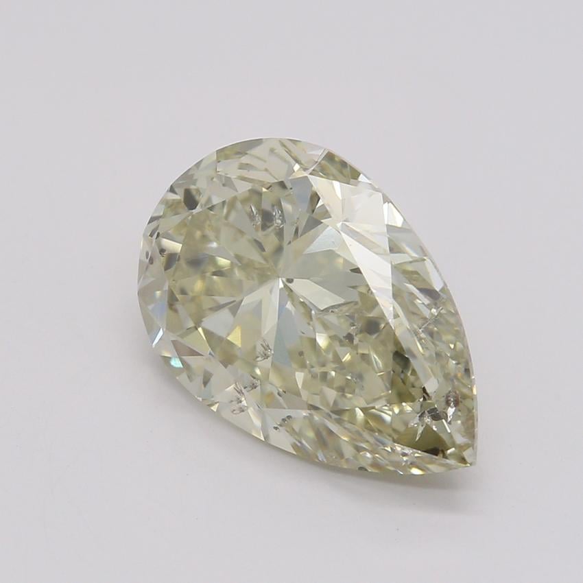 2.02 Ct. Fancy Light Brownish Greenish Yellow Pear Diamond