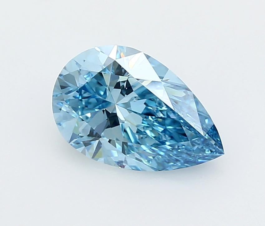 2.07 Ct. Fancy Vivid  Blue Pear Lab Grown Diamond