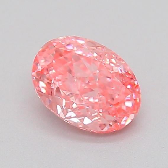 0.32 Ct. Fancy Vivid  Pink Oval Lab Grown Diamond