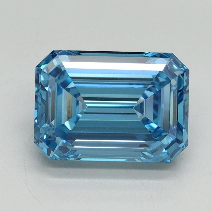 4.03 Ct. Fancy Vivid Blue Emerald Lab Grown Diamond