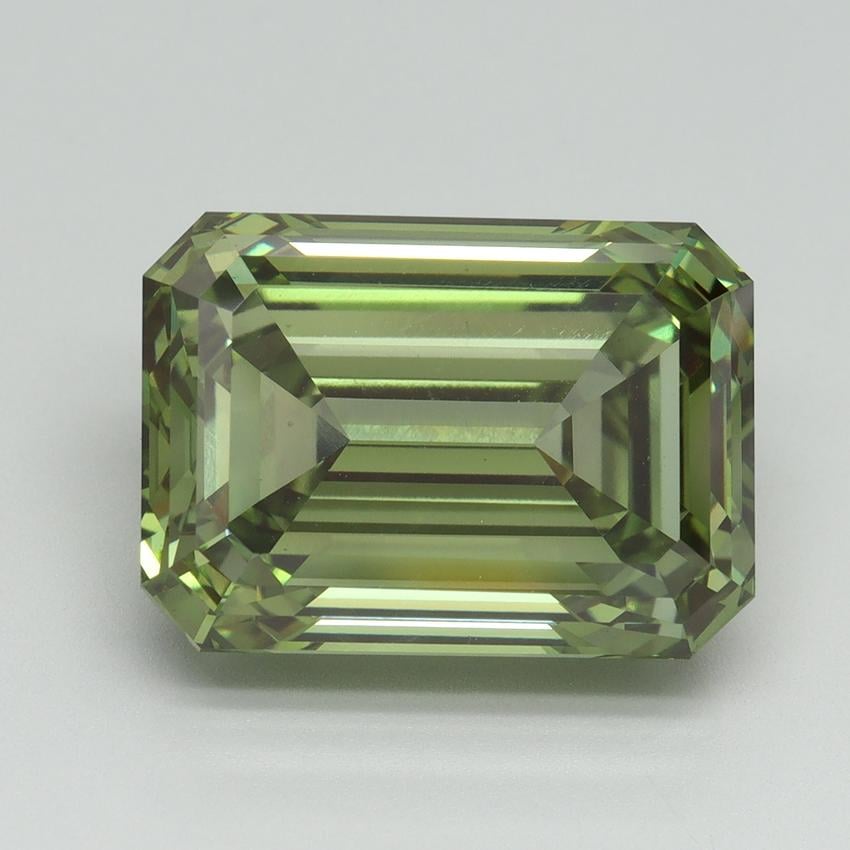 10.04 Ct. Fancy Vivid Green Emerald Lab Grown Diamond