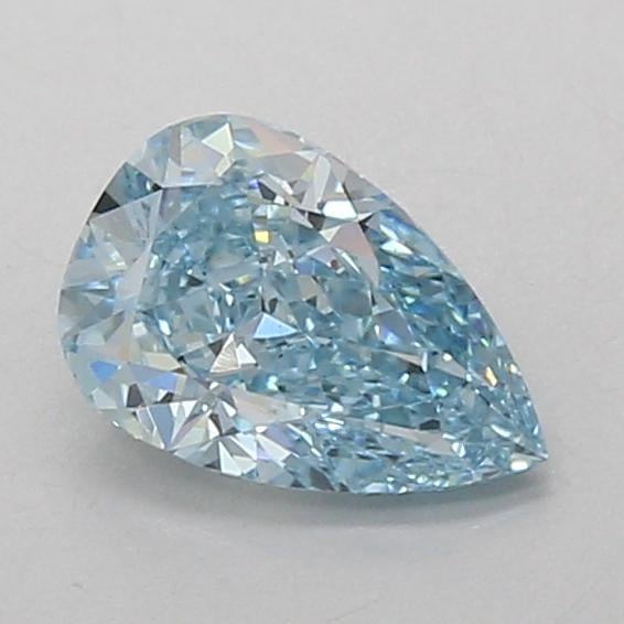 1.01 Ct. Fancy Vivid Blue Pear Lab Grown Diamond