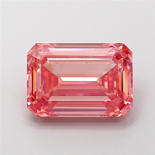 5.20 Ct. Fancy Vivid  Pink Emerald Lab Grown Diamond