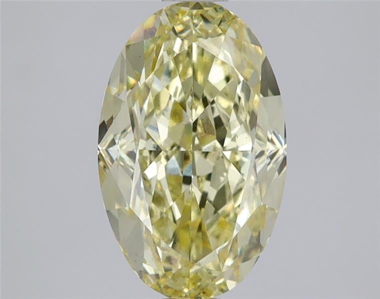 2.51 Ct. Fancy Intense  Yellow Oval Lab Grown Diamond