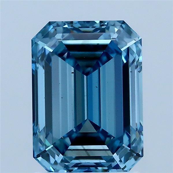 2.06 Ct. Fancy Vivid Blue Emerald Lab Grown Diamond