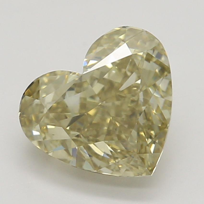 0.74 Ct. Fancy Brownish Yellow Heart Diamond