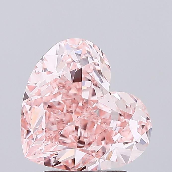 2.84 Ct. Fancy Vivid Pink Heart Lab Grown Diamond