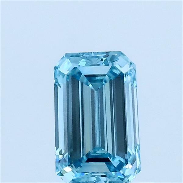 0.63 Ct. Fancy Blue Emerald Lab Grown Diamond