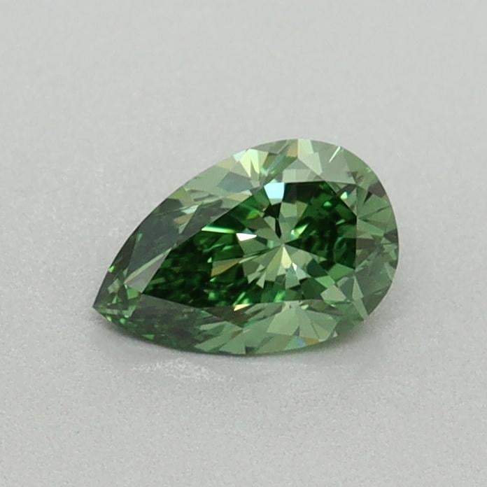 0.36 Ct. Fancy Vivid Green Pear Lab Grown Diamond