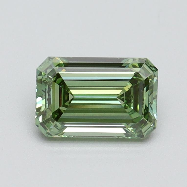 0.85 Ct. Fancy Vivid Green Emerald Lab Grown Diamond