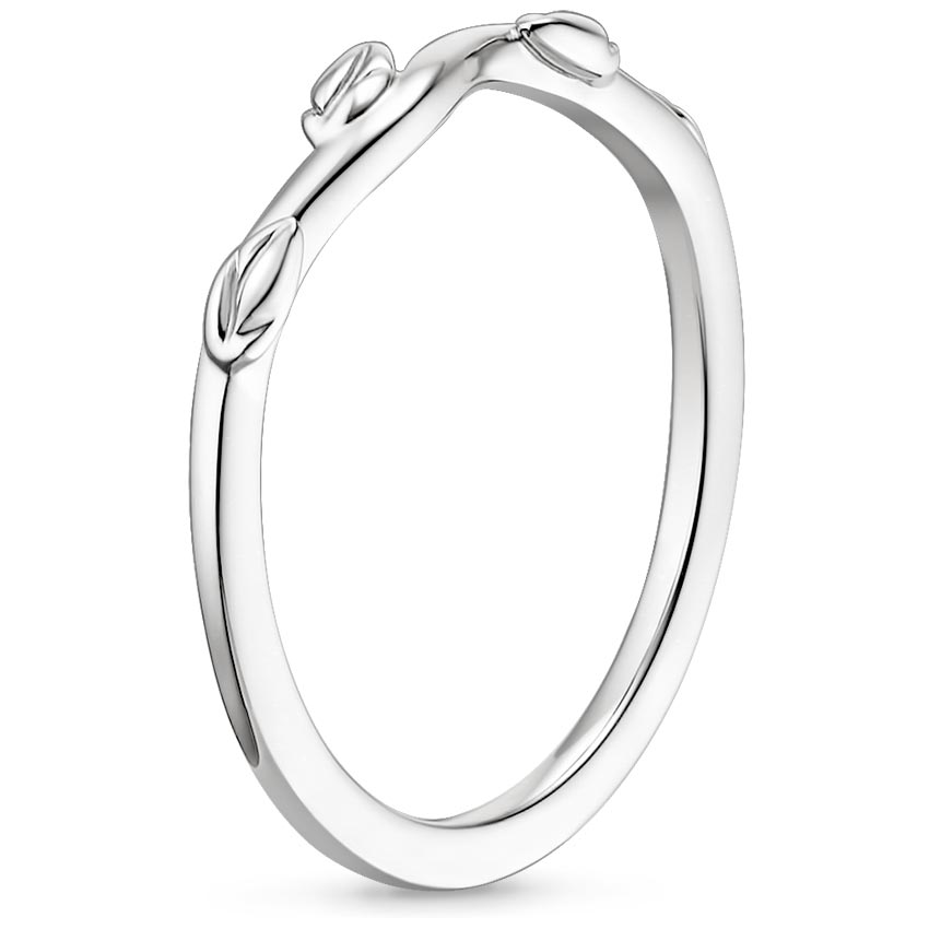18K White Gold Winding Willow Ring, large side view
