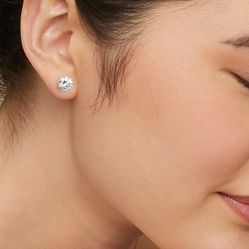 18K Yellow Gold Perfect Martini Lab Diamond Stud Earrings (3 ct. tw.)