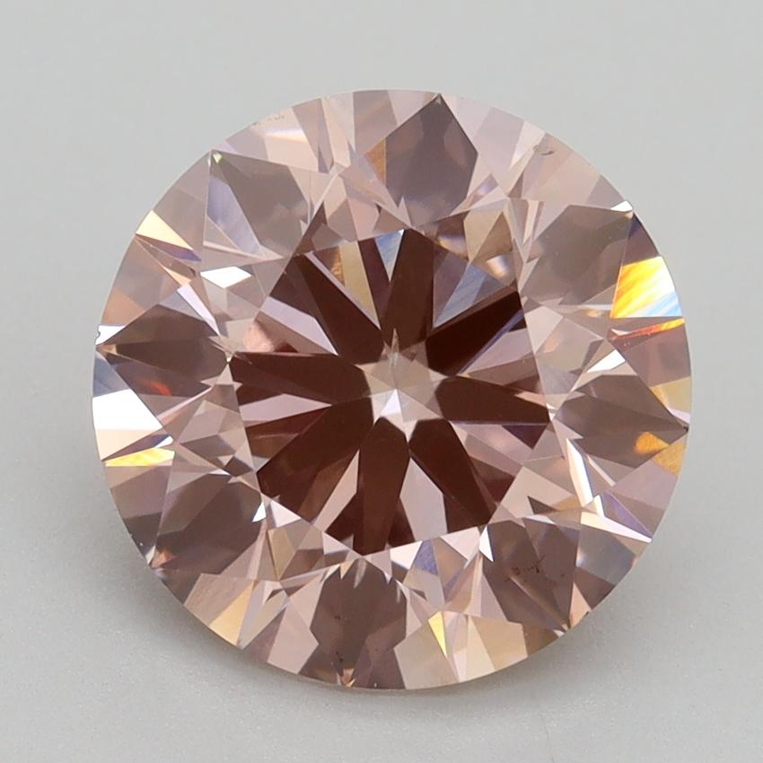 3.59 Ct. Fancy Intense Pink Round Lab Grown Diamond