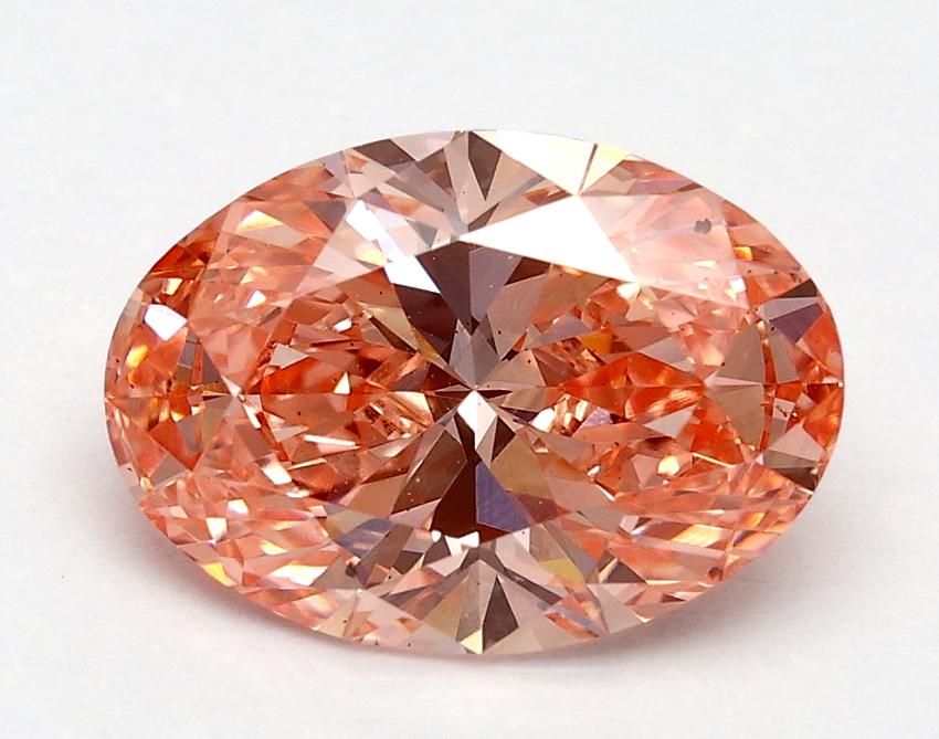 1.7 Ct. Fancy Vivid Pink Oval Lab Grown Diamond