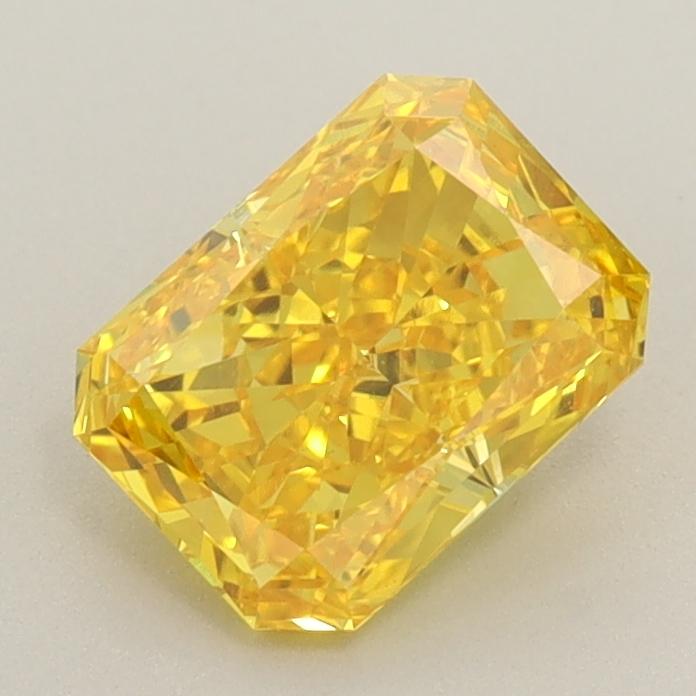 1.08 Ct. Fancy Vivid  Yellow Radiant Lab Grown Diamond