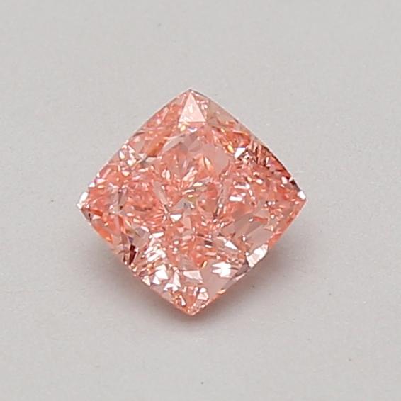0.52 Ct. Fancy Vivid Pink Cushion Lab Grown Diamond