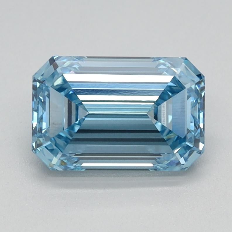 1.10 Ct. Fancy Intense Blue Emerald Lab Grown Diamond