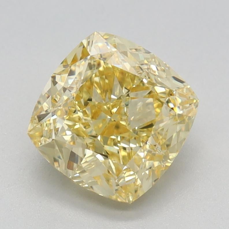 1.65 Ct. Fancy Intense Yellow Cushion Lab Grown Diamond