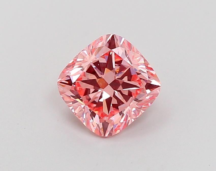 1.60 Ct. Fancy Vivid Pink Cushion Lab Grown Diamond