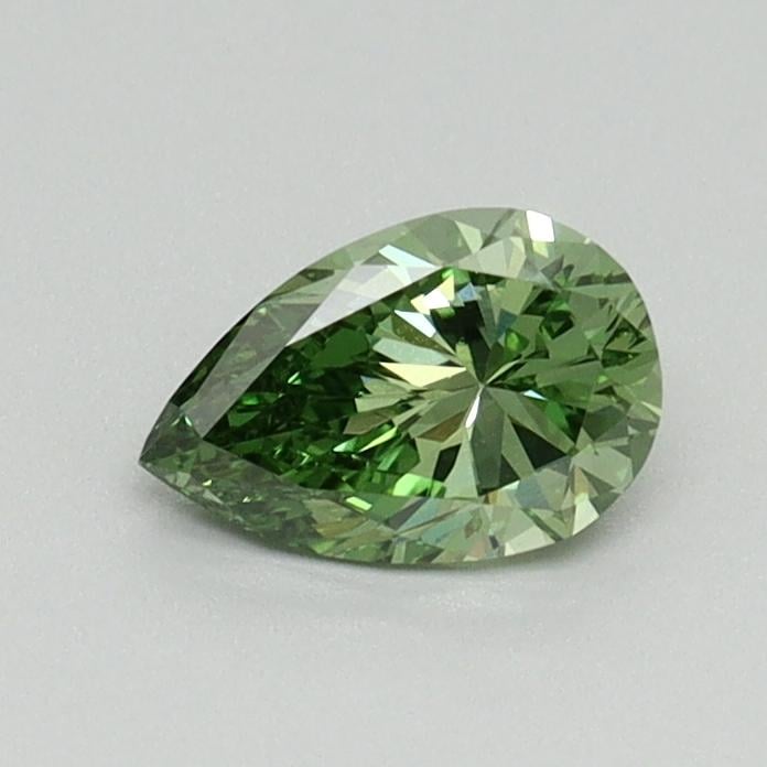 0.47 Ct. Fancy Vivid Green Pear Lab Grown Diamond