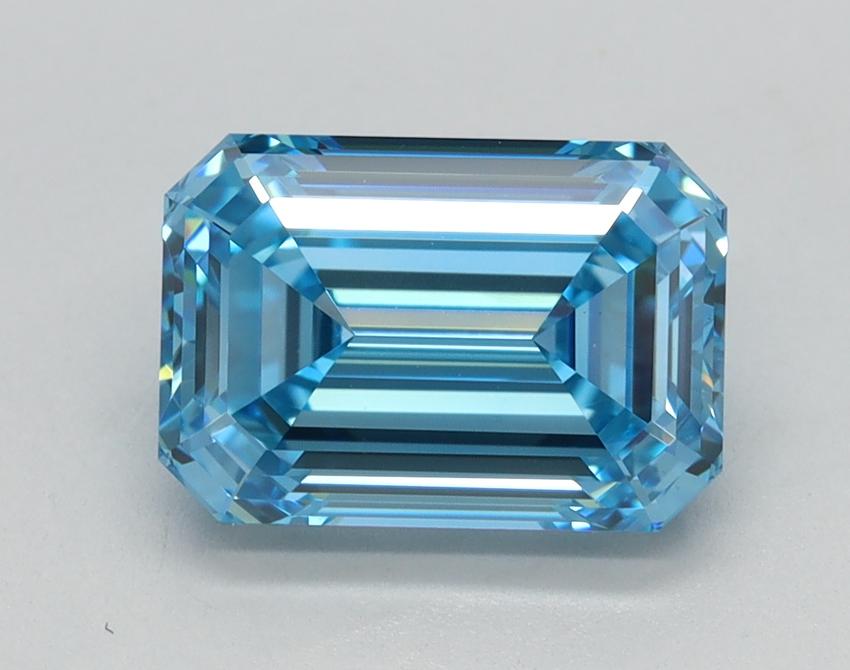 2.01 Ct. Fancy Vivid Blue Emerald Lab Grown Diamond