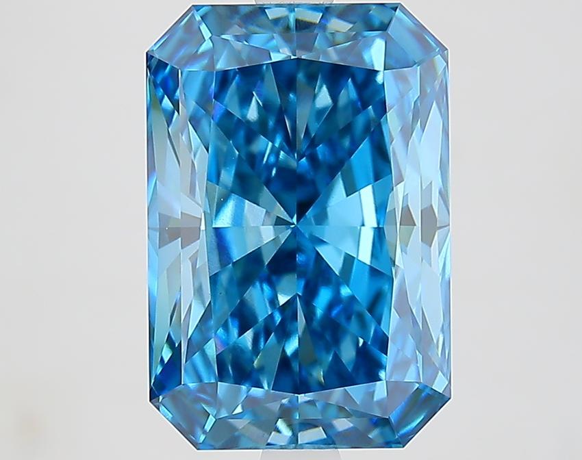 5.08 Ct. Fancy Vivid Blue Radiant Lab Grown Diamond