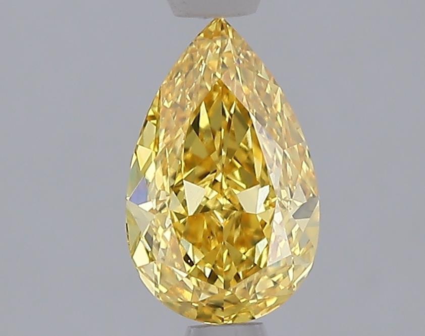 1.07 Ct. Fancy Vivid Yellow Yellow Pear Lab Grown Diamond