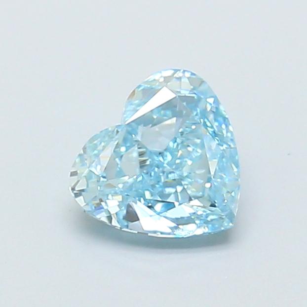 1.01 Ct. Fancy Intense Blue Heart Lab Grown Diamond