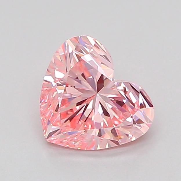 1.05 Ct. Fancy Intense Pink Heart Lab Grown Diamond