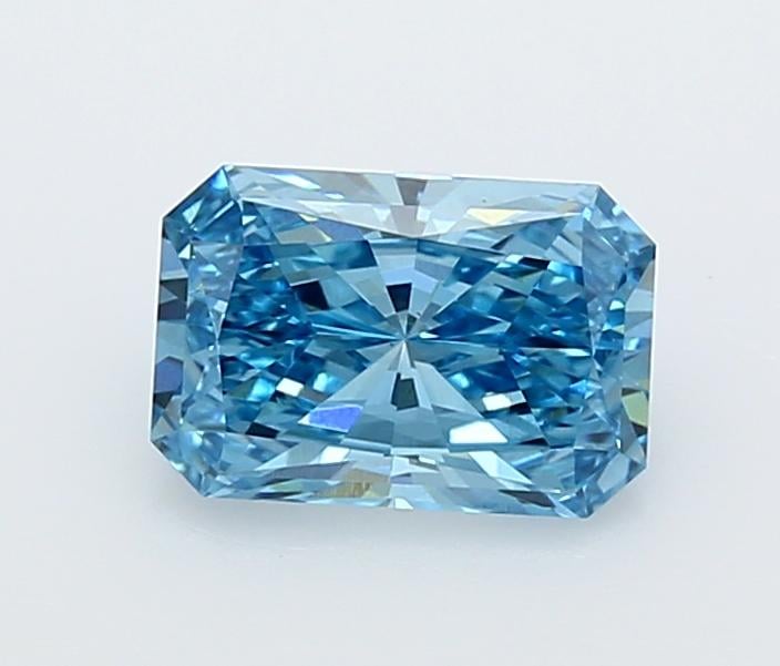 1.44 Ct. Fancy Vivid  Blue Radiant Lab Grown Diamond