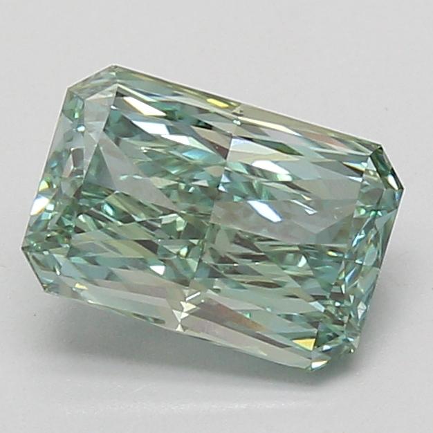 1.92 Ct. Fancy Vivid Green Radiant Lab Grown Diamond