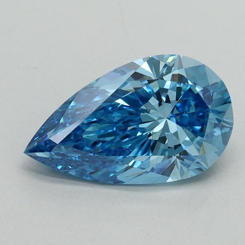 1.50 Ct. Fancy Vivid Blue Pear Lab Grown Diamond