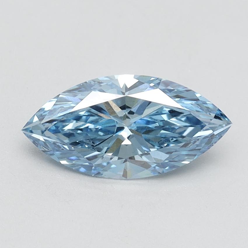 1.02 Ct. Fancy Vivid Blue Marquise Lab Grown Diamond