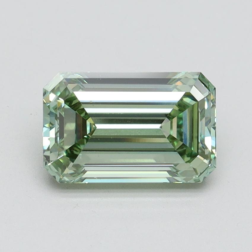 1.59 Ct. Fancy Intense Green Emerald Lab Grown Diamond