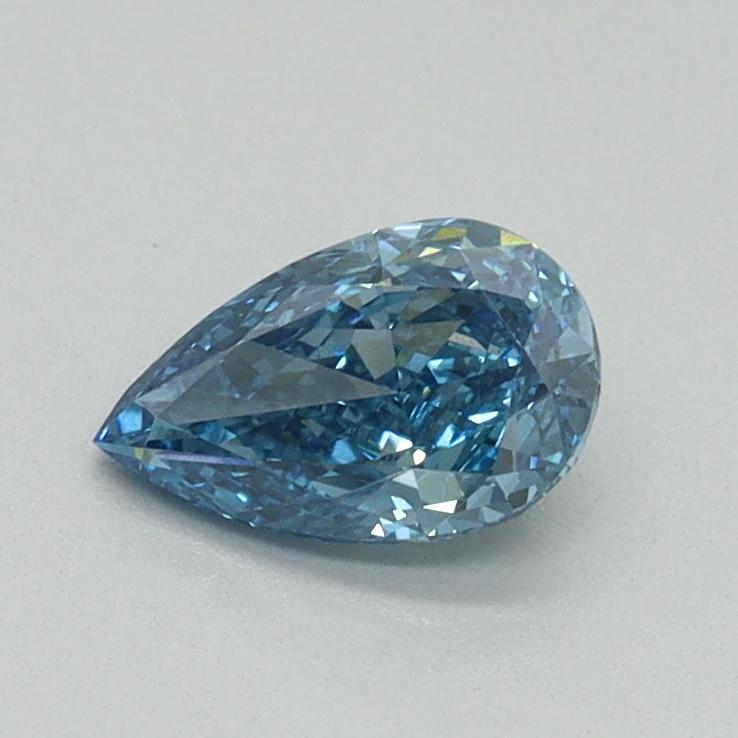 0.55 Ct. Fancy Vivid Blue Pear Lab Grown Diamond