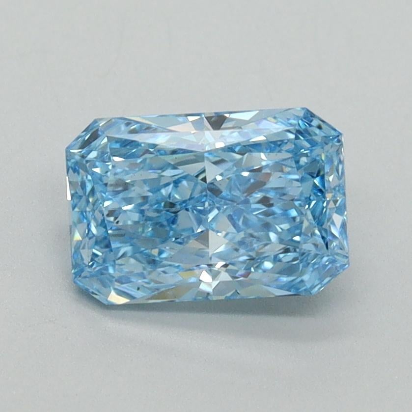 1.19 Ct. Fancy Vivid Blue Radiant Lab Grown Diamond