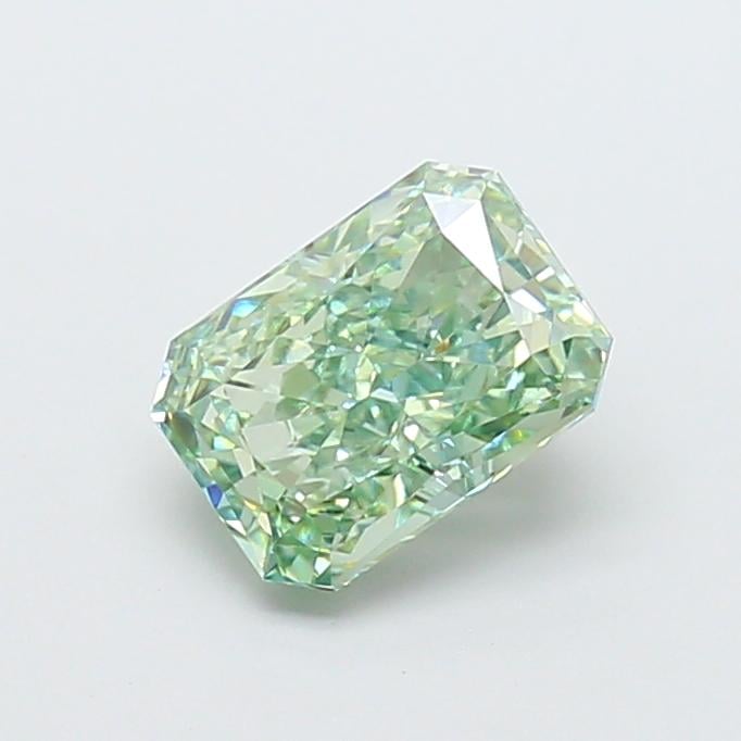 2.07 Ct. Fancy Vivid  Green Radiant Lab Grown Diamond