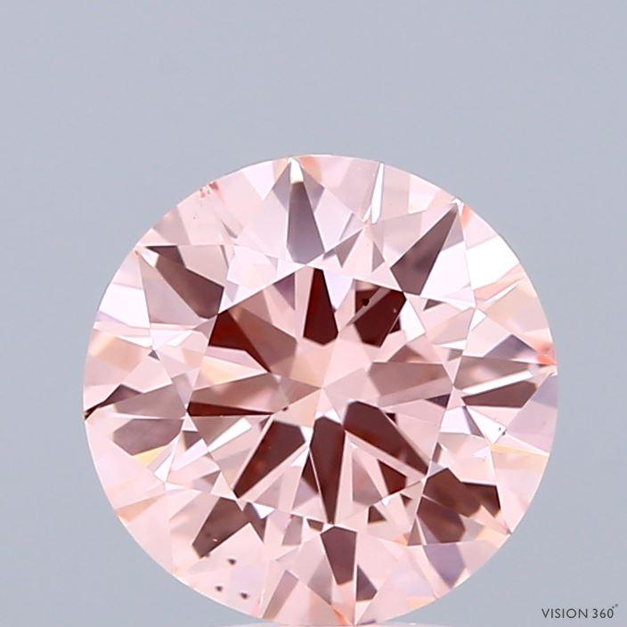 2.01 Ct. Fancy Intense  Pink Round Lab Grown Diamond