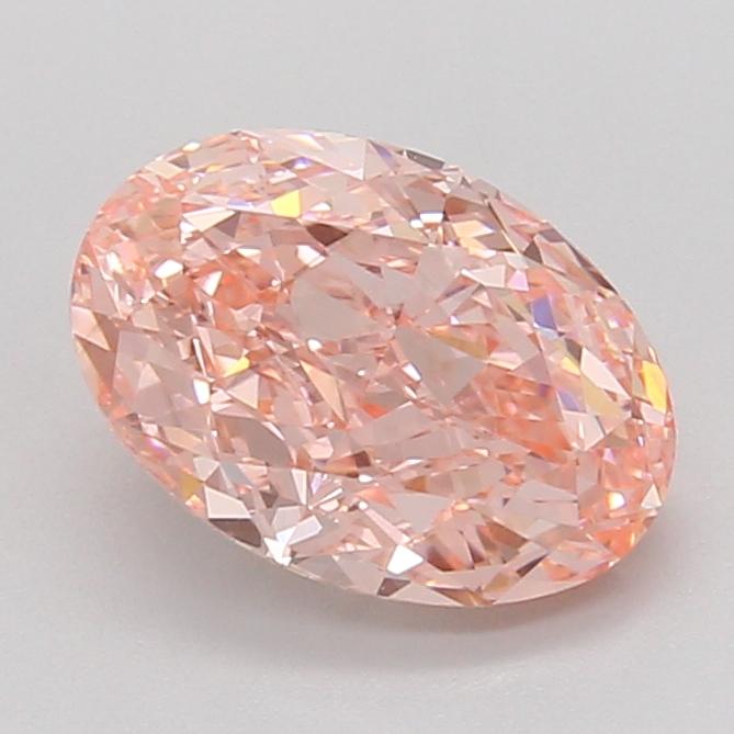 2.44 Ct. Fancy Vivid Pink Oval Lab Grown Diamond