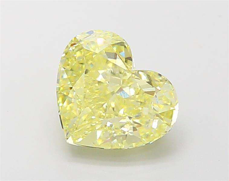 2.59 Ct. Fancy Intense Yellow Heart Lab Grown Diamond