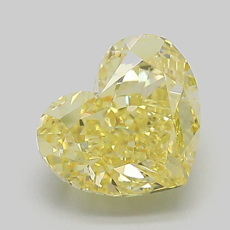 2.06 Ct. Fancy Intense Yellow Heart Lab Grown Diamond